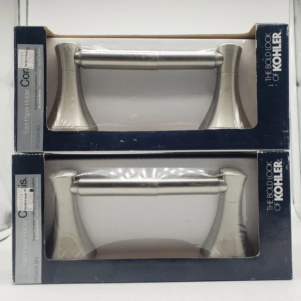 Lot‎ Of 2 Kohler Toilet Paper Holder Brushed Nickel R13434-BN Coralais Sealed